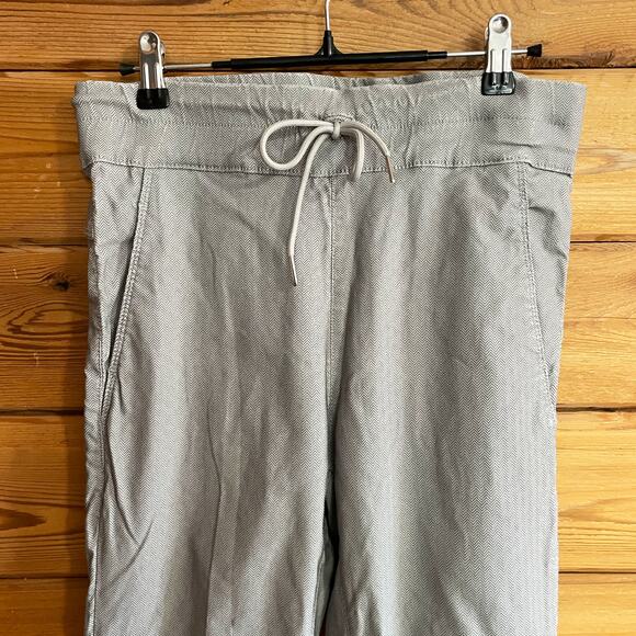 Bevy Flog Flog Herringbone Gray Drawstring Pants Size 27 - Picture 4 of 8